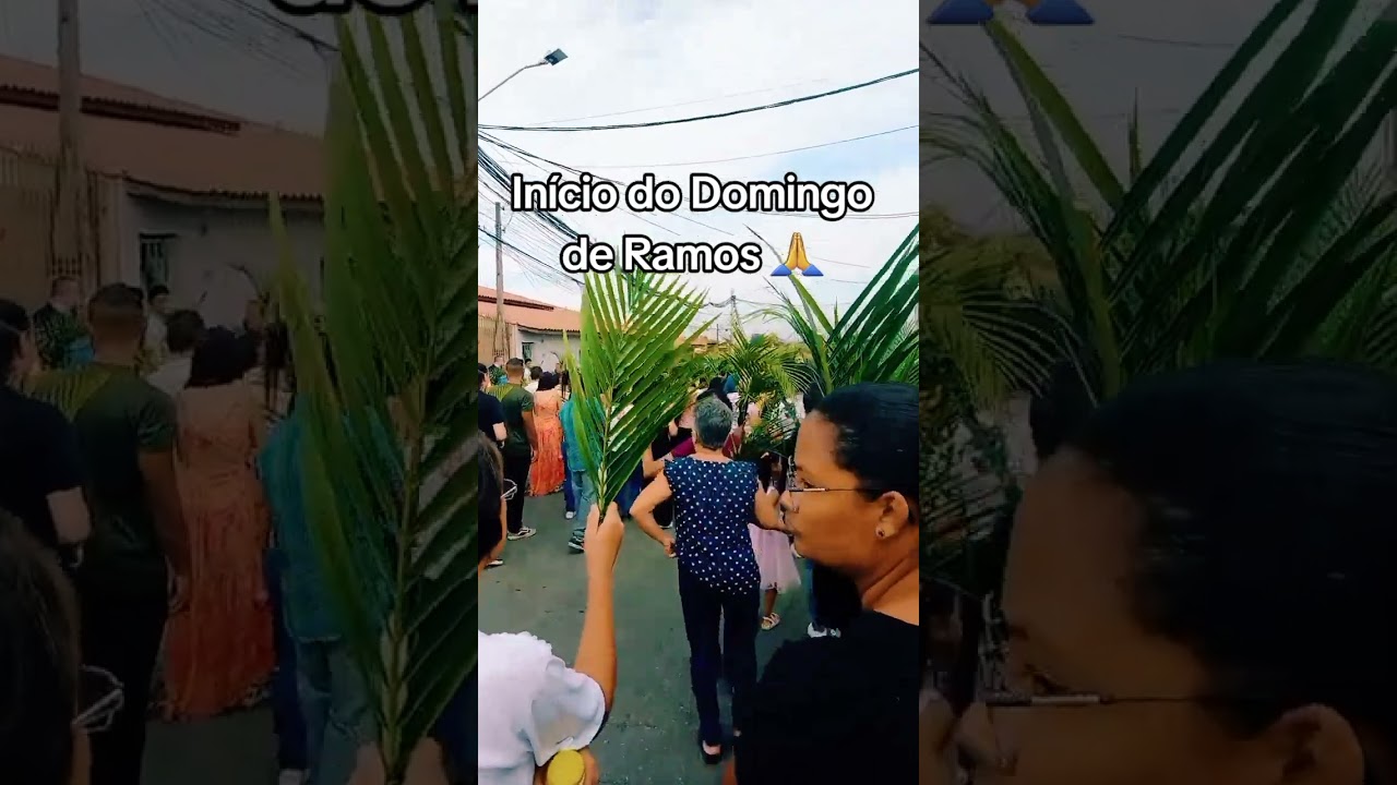 Início do Domingo de Ramos 