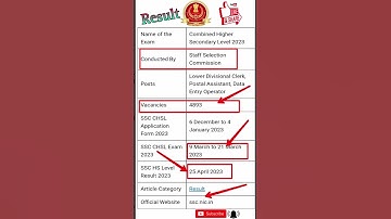 SSC CHSL Result 2023 Date, Tier 1 Cut Off Marks, Merit List Link