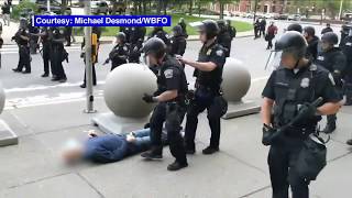 Trump tweets conspiracy theory that Buffalo protester shoved by cop is antifa agitator