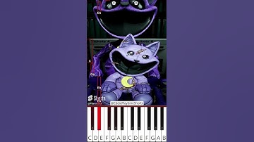 CatNap + PickyPiggy + DogDay Edit (@EddiePlaytimeShorts) Poppy Playtime 3 - Octave Piano Tutorial