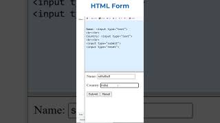 Full HTML form submit reset tutorial #htmltutorial #form #htmlforms  #coding News