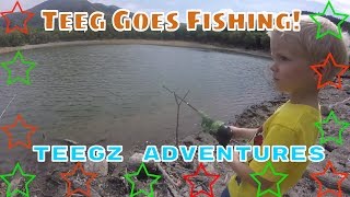 Teeg Catches His First Fish! - Fishing With Dad | Maple Lake Payson Canyon