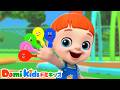 🎈 ゆびファミリーとふうせん 🖐 親子で楽しい手あそび | 子供の歌｜童謡｜アニメ｜動画｜ドミキッズ｜Domi Kids