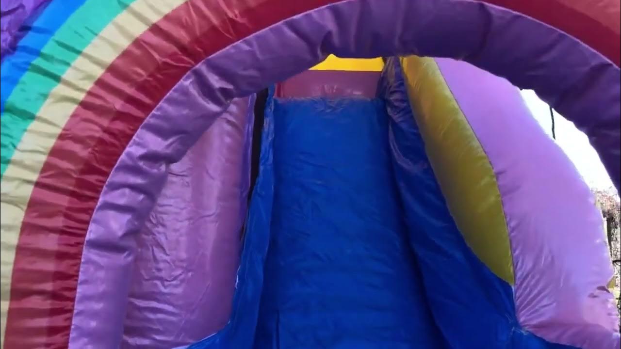 14ft Unicorn Bounce House With Small Slide & Pool YouTube