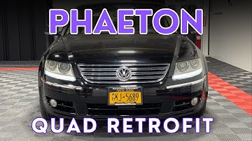 VW Phaeton - Quad D2S Micro Projector Retrofit + LED Strips