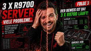 3× AMD R9700 + Threadripper in an AI server: It’s running - but my mistake cost me hours!