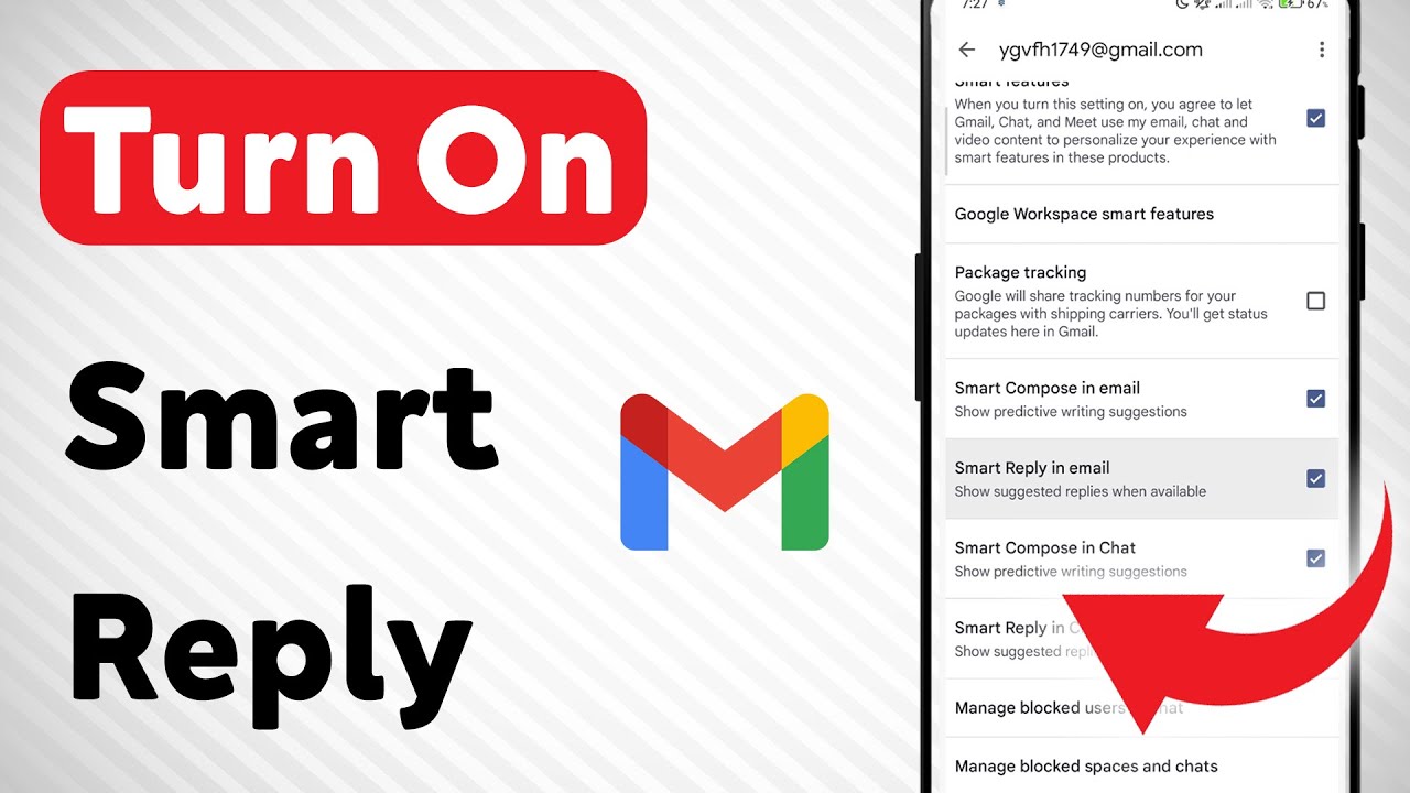 How To Turn On Smart Reply in Gmail App (Updated) - YouTube