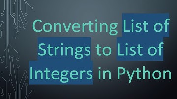 Converting List of Strings to List of Integers in Python