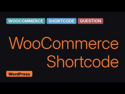 Wordpress: Creating a shortcode with a variable (Woocommerce)?