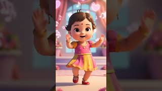 Cute Baby Girl Dance on Dil Lagana Mana Tha 😍 | 3D AI Animation Shorts