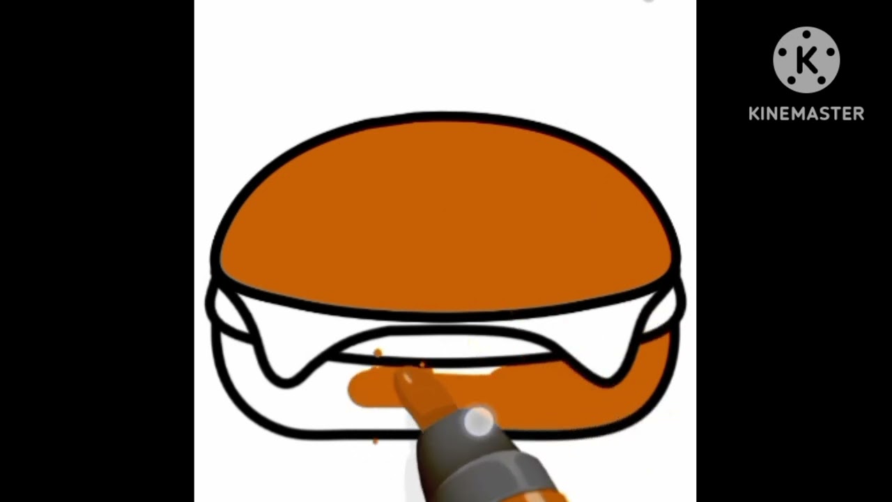 How to draw a burger 🍔//drawing easy step by step 