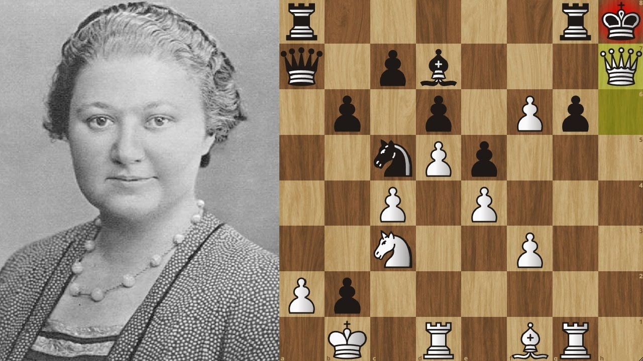 💖 Вера Менчик жертвует КОНЯ и ФЕРЗЯ Джорджу Томасу! Лондон 1932. Шахматы