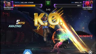 Strange absolutely destroys Node 41 Ruby Thursday! Beta Ray Bill as always the Sentinel Boss Slayer!