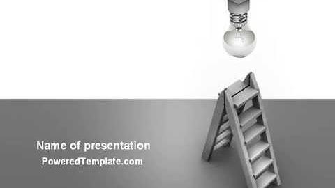 Lightbulb PowerPoint Template by PoweredTemplate.com