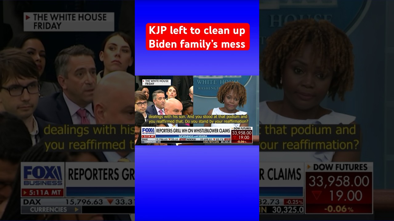 KJP’s WORST MOMENT? Reporters grill speechless press secretary over texts #shorts