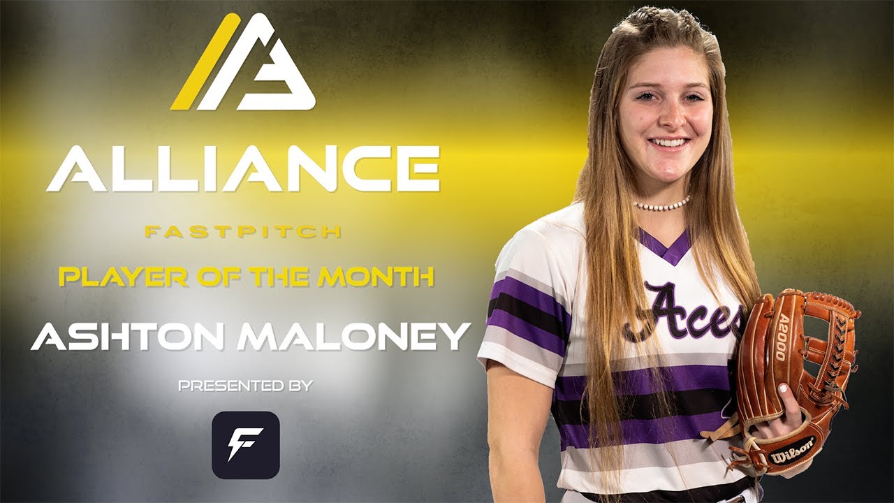 Ashton Maloney | Alliance Fastpitch Co-Player of the Month - YouTube