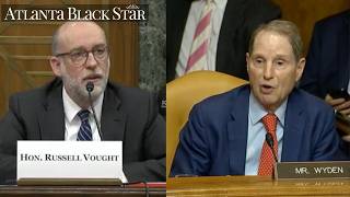 'Yes Or No Answer': Ron Wyden Gets Into Tense Exchange With Russell Vought During Senate Hearing