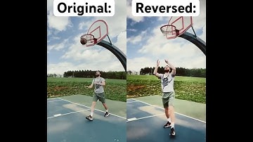 He tried to make the most wild video when reversed #shorts #basketball #viral