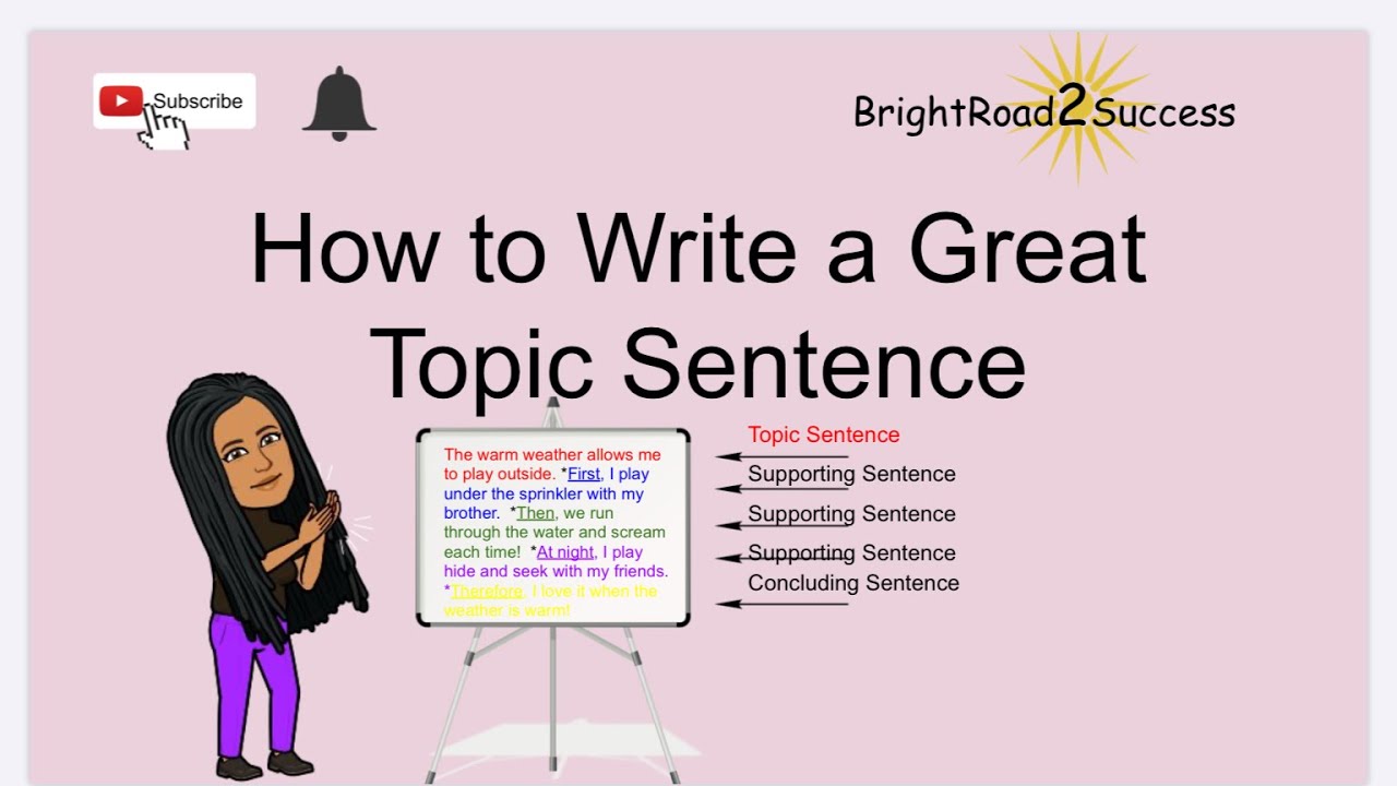 how to write a good topic sentence