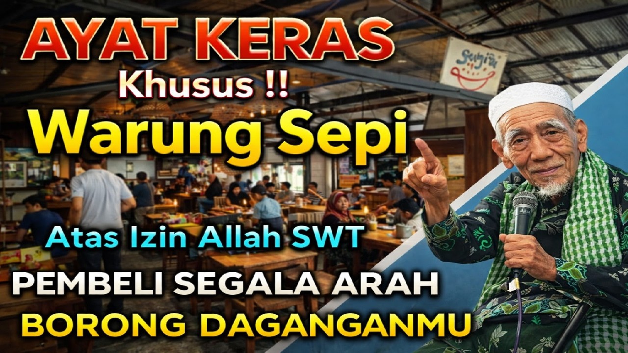 AYAT KERAS !! KHUSUS WARUNG SEPI PUTAR DOA PELARIS DAGANGAN INI PEMBELI LANGSUNG BERDATANGAN