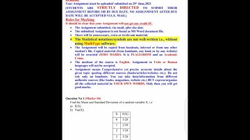 Grand assignment BIO401 2021 Question number 01 Solution.
