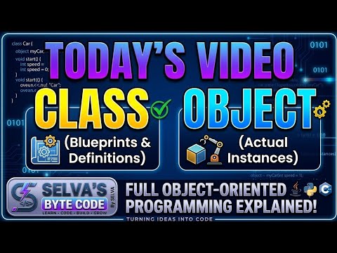 Python Class & Object in Tamil 🔥 | Easy Explanation for Beginners  | Real-Time Example #python
