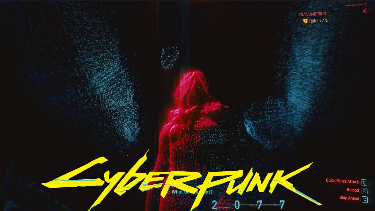 Cyberpunk 2077 Mission Transmission. Meeting Alt Cunningham beyond