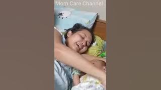 Mothers with injured hands can breastfeed their child comfortably using the side-lying position