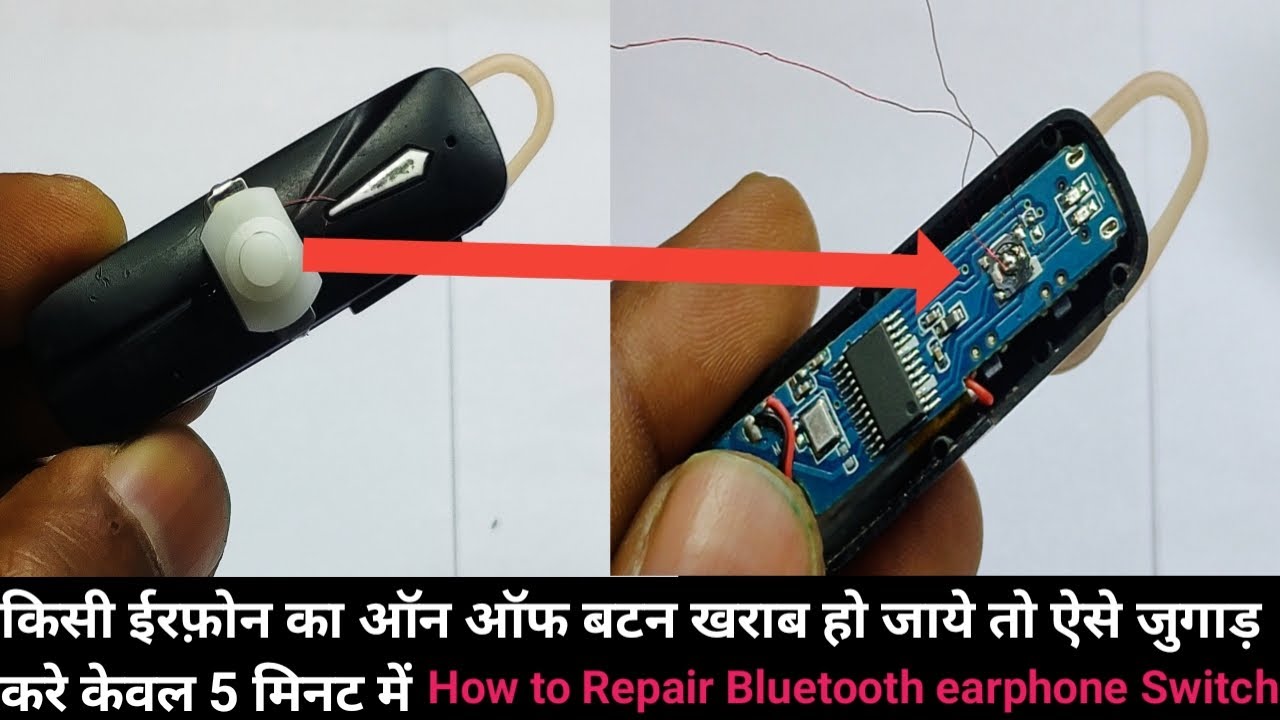 Bluetooth Headset Power Button Not Working Repair Bluetooth Headphone Bluetooth Headphone Repair Youtube