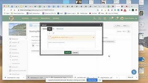 Submitting Xodo filled PDF to Schoology upload file