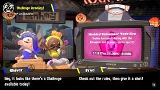 Splatoon 3 Longplay | Modded Rainmaker Test-Fire Challenge & Salmon Run