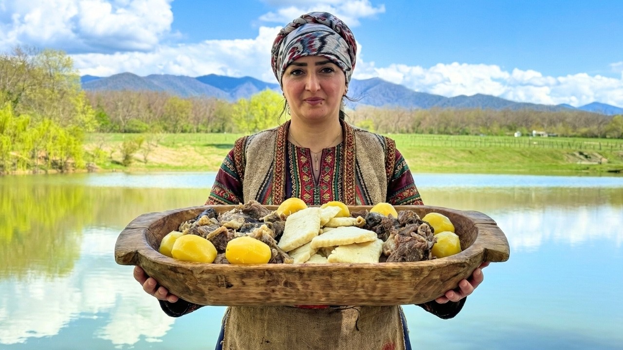 Стол гор: Как готовится аварский хинкал?