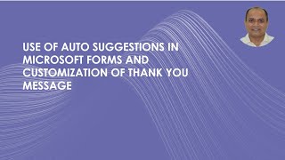MS Forms Recommendation And Custom Thank you message #Microsoft #microsoftforms #forms #intro