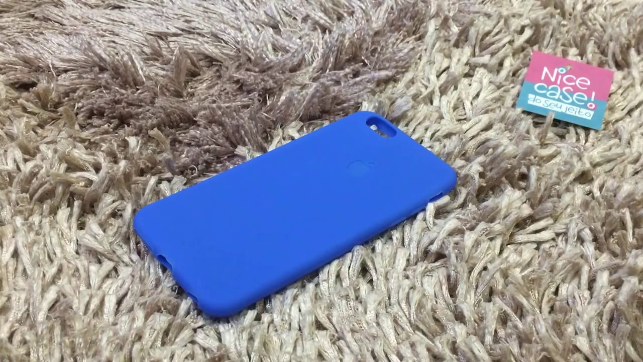 Capinha para iPhone 6 6s Plus Silicone Flexível Azul - YouTube