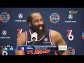 James Harden Postgame Interview | Philadelphia 76ers lose to Milwaukee Bucks 118-116