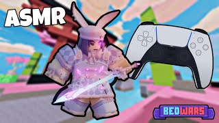 ASMR Gaming 😴 Bunny 🐰 Freiya Kit Pro Gameplay, Relaxing Controller Sounds 🎮🎧 (Roblox Bedwars)