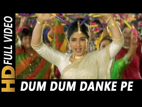Dum Dum Danke Pe Chot Padi | Alka Yagnik, Udit Narayan | Ghulam-E-Mustafa 1997 Dandiya Songs