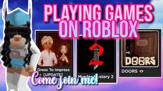 Playing games on Roblox