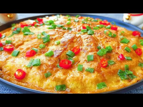 【小穎美食】最近很火的雞蛋豆腐做法,飯店賣58一盤,在家成本不到5元,真解饞