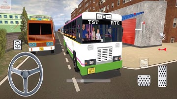 Bharat Bus Simulator 3D Game Android Gameplay | TSRTC Bus Game for Android | Bus Simulator Indonesia