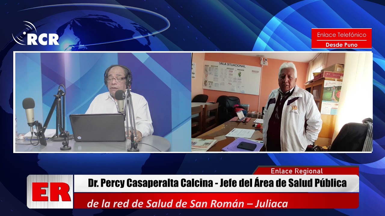 ENTREVISTA A DR. PERCY CASAPERALTA, JEFE DEL ÁREA DE SALUD PÚBLICA - RED DE SALUD SAN ROMÁN, JULIACA