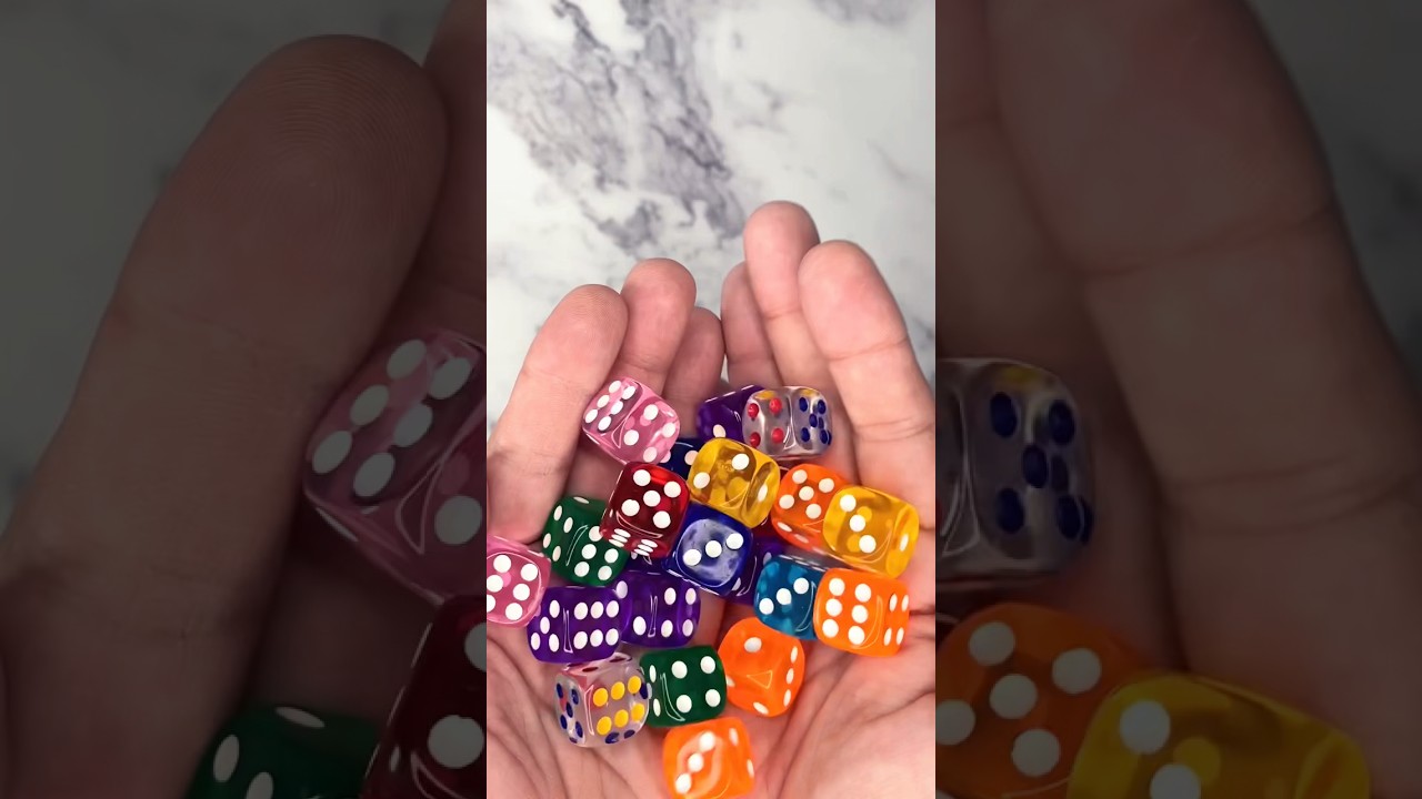 Dotty Dice Falling | ASMR Short | Oddly Satisfying