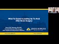 What to Expect After Brain Surgery Webinar