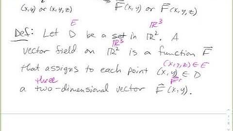 Vector Fields - Multivariable Calculus (16.1a)