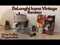 Delonghi icona vintage review ecov 311bg vintage coffee  espresso machine live coffee preparation