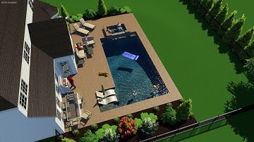 3d pool design by Monogram Custom Pools in Lehigh and Bucks County, PA