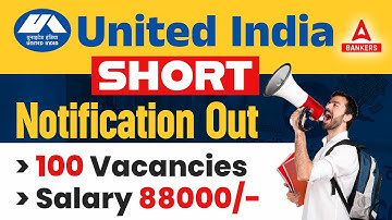 UIIC AO Recruitment 2023 | United India Insurance Company Short Notification Out !! | 100 Vacancies