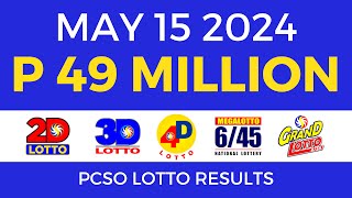 Lotto Result Today 9pm May 15 2024 | Complete Details