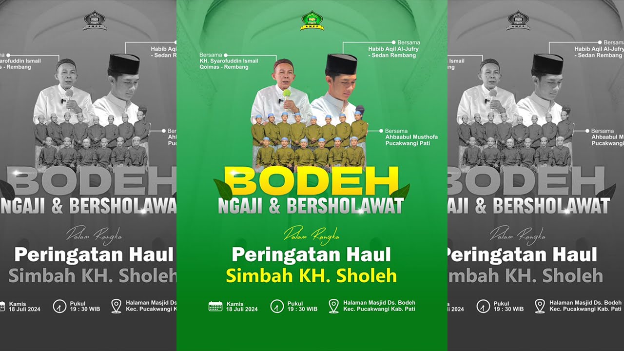✅LIVE STREAM BODEH NGAJI & BERSHOLAWAT || HAUL SIMBAH KH. SHOLEH