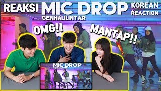 [MANTAP!!] REAKSI ORANG KOREA 'BTS(방탄소년단) - MIC Drop - Gen Halilintar' | Reaction | Indonesia